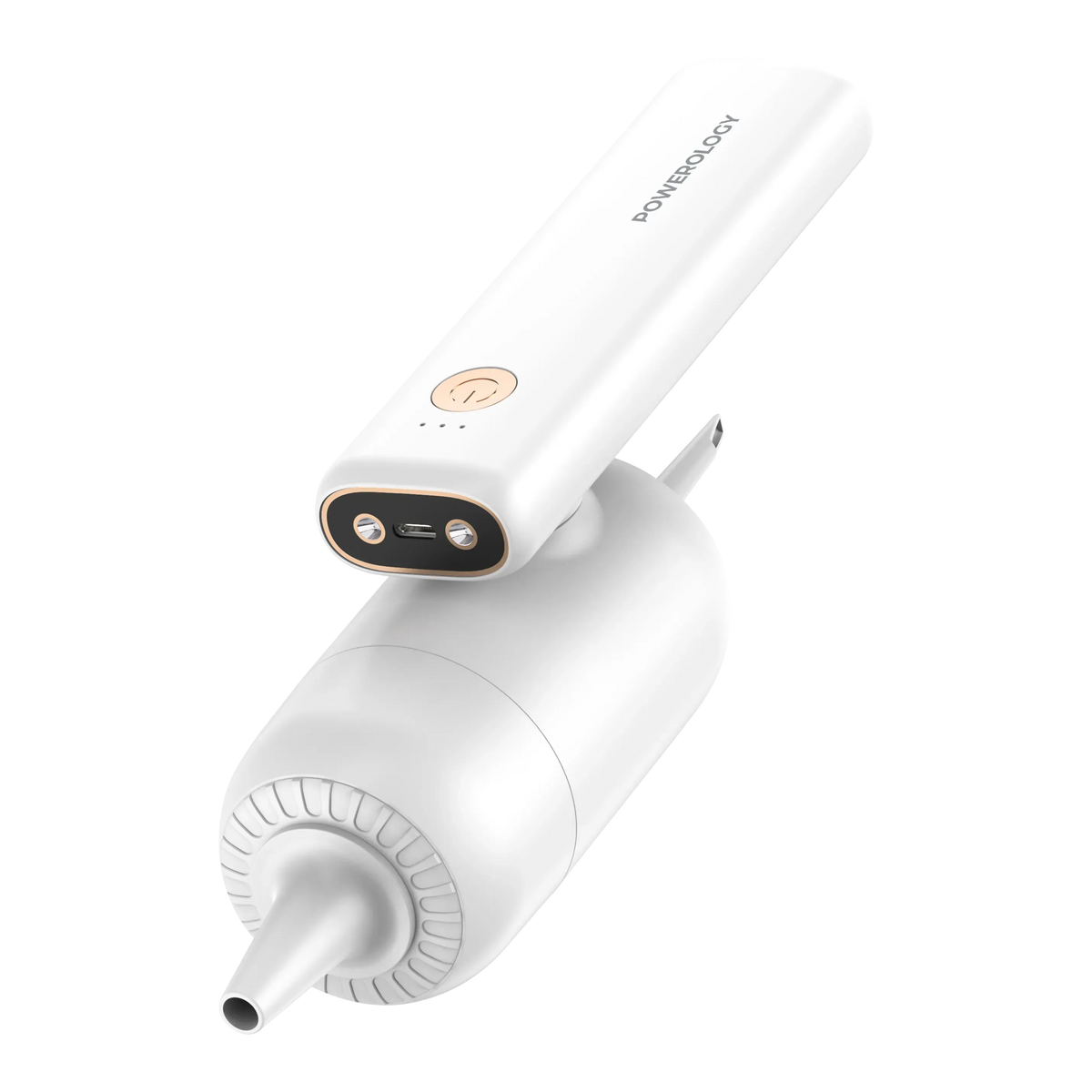 Powerology 4in1 180deg Foldable Car Vacuum Cleaner White – image 2