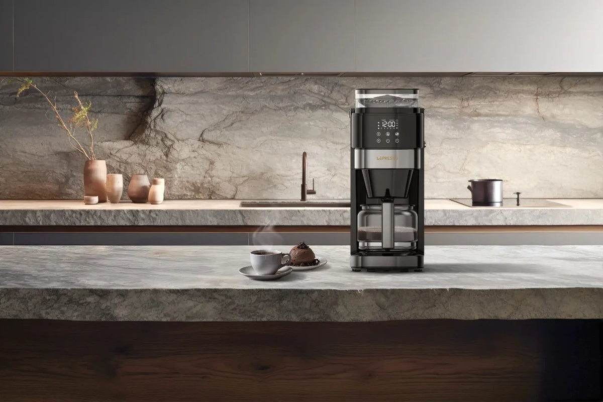 LePresso Coffee Brewer with Bean Grinder Black – image 5