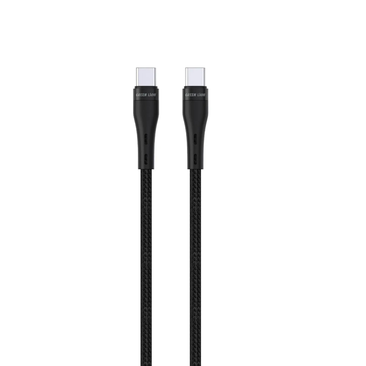 Green Lion USB C to USB C Braided Cable 60w Black – image 3