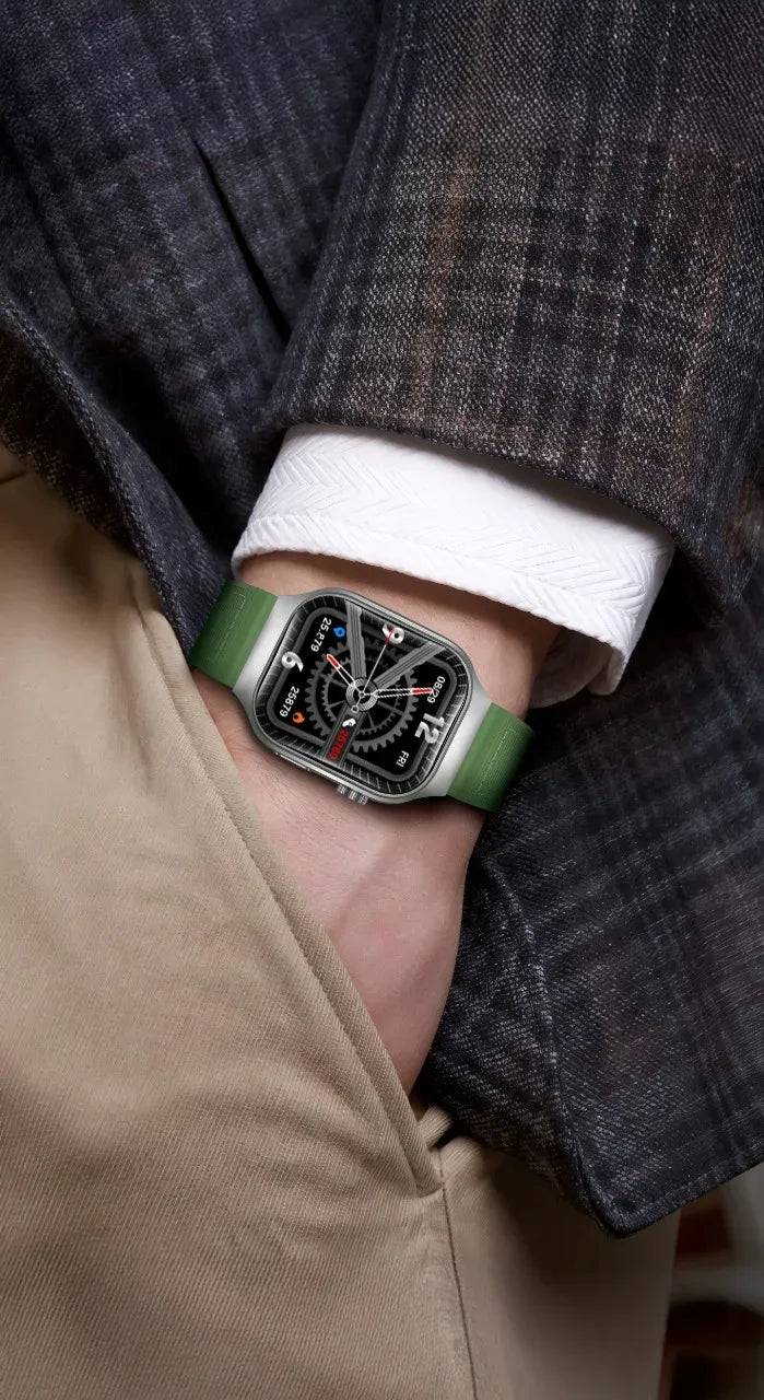 Green Lion Ridge Smart Watch - Silver&Green – image 8