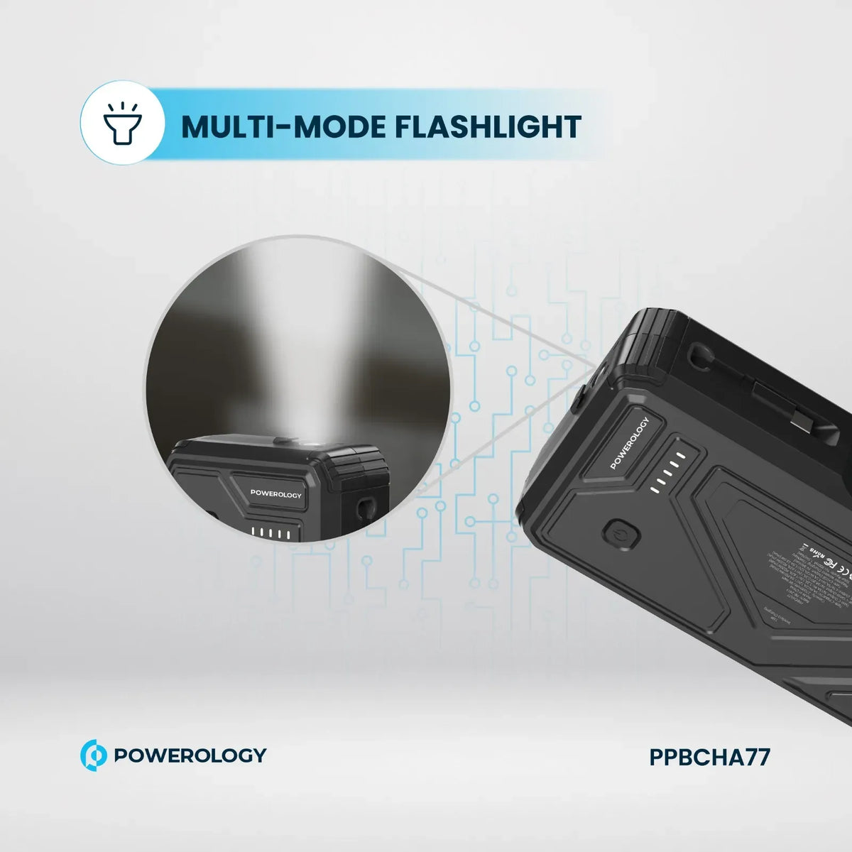 Powerology 27000mAh Solar Wireless Charging Power Bank Black – image 18