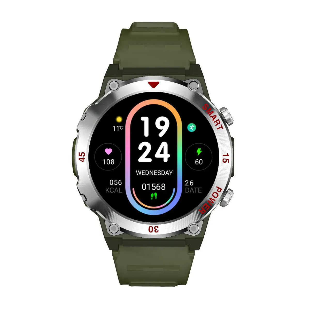 Green Lion Gear Fit Smart Watch - Silver – image 2