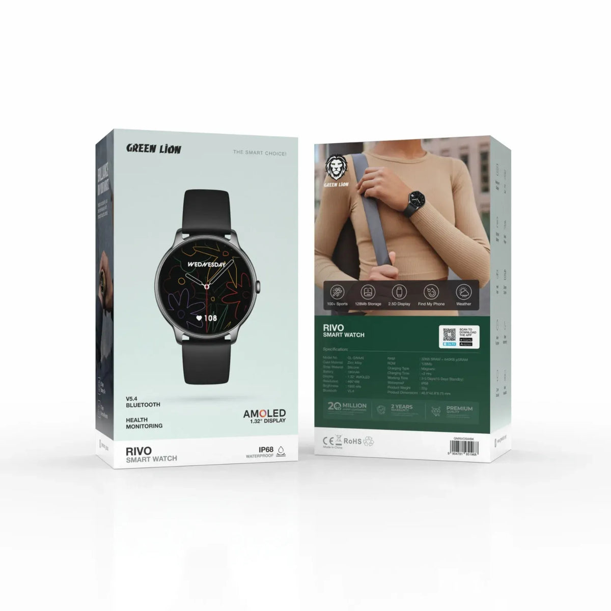 Green Lion Rivo Smart Watch - Black – image 3