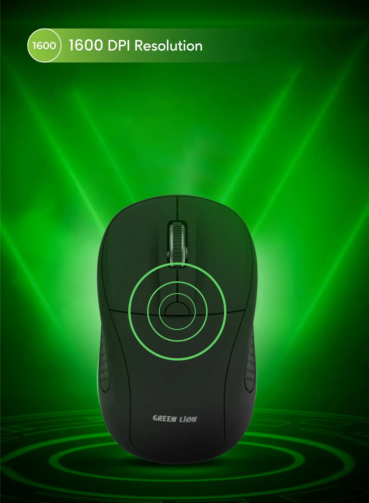 Green Lion G200 Wireless Mouse Black – image 10