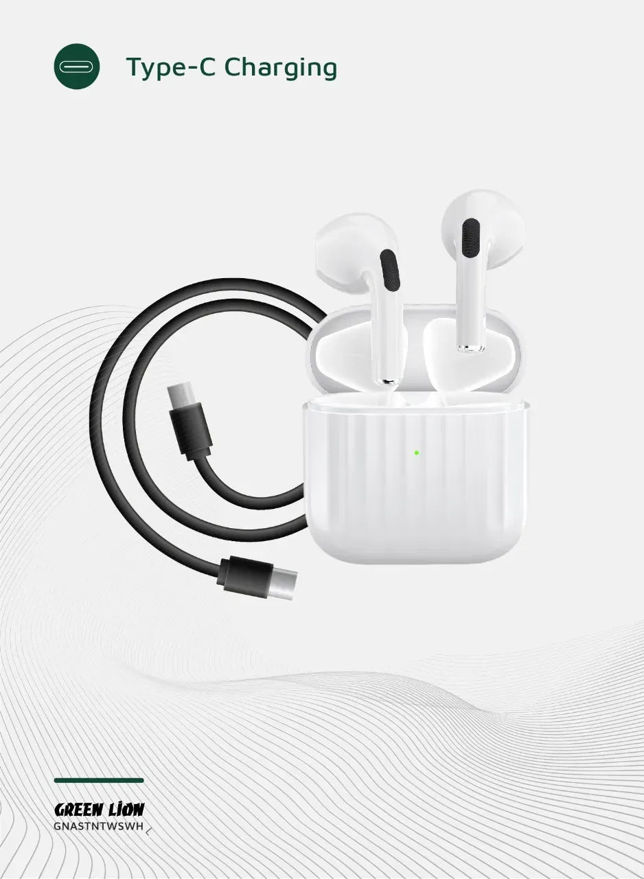 Green Lion Austin True Wireless Earbuds - White – image 5