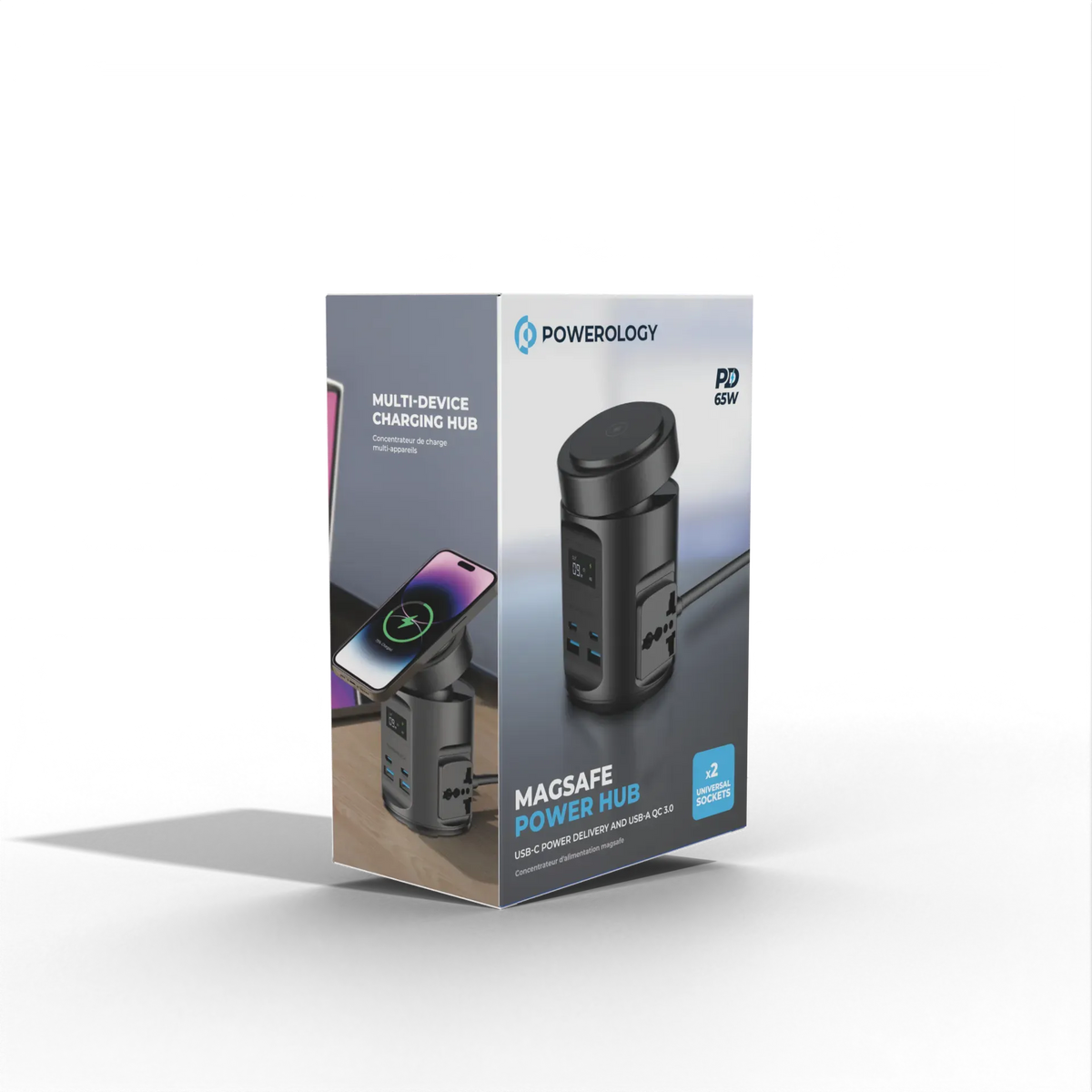 Powerology MagSafe Power Hub USB C Power Delivery and USB A QC 3 0 – image 29