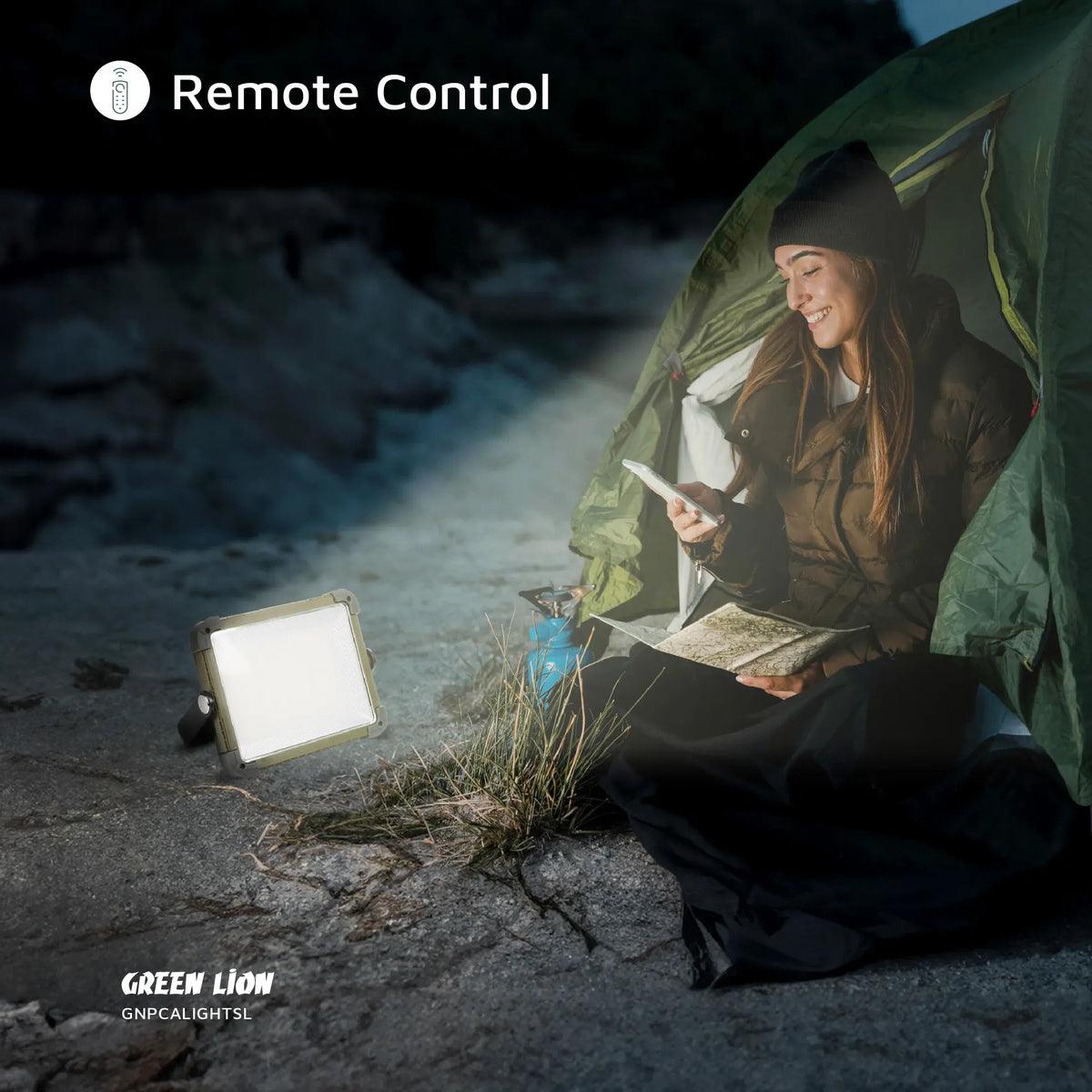 Green Lion Solar Camping Light 7200mAh Silver – image 10