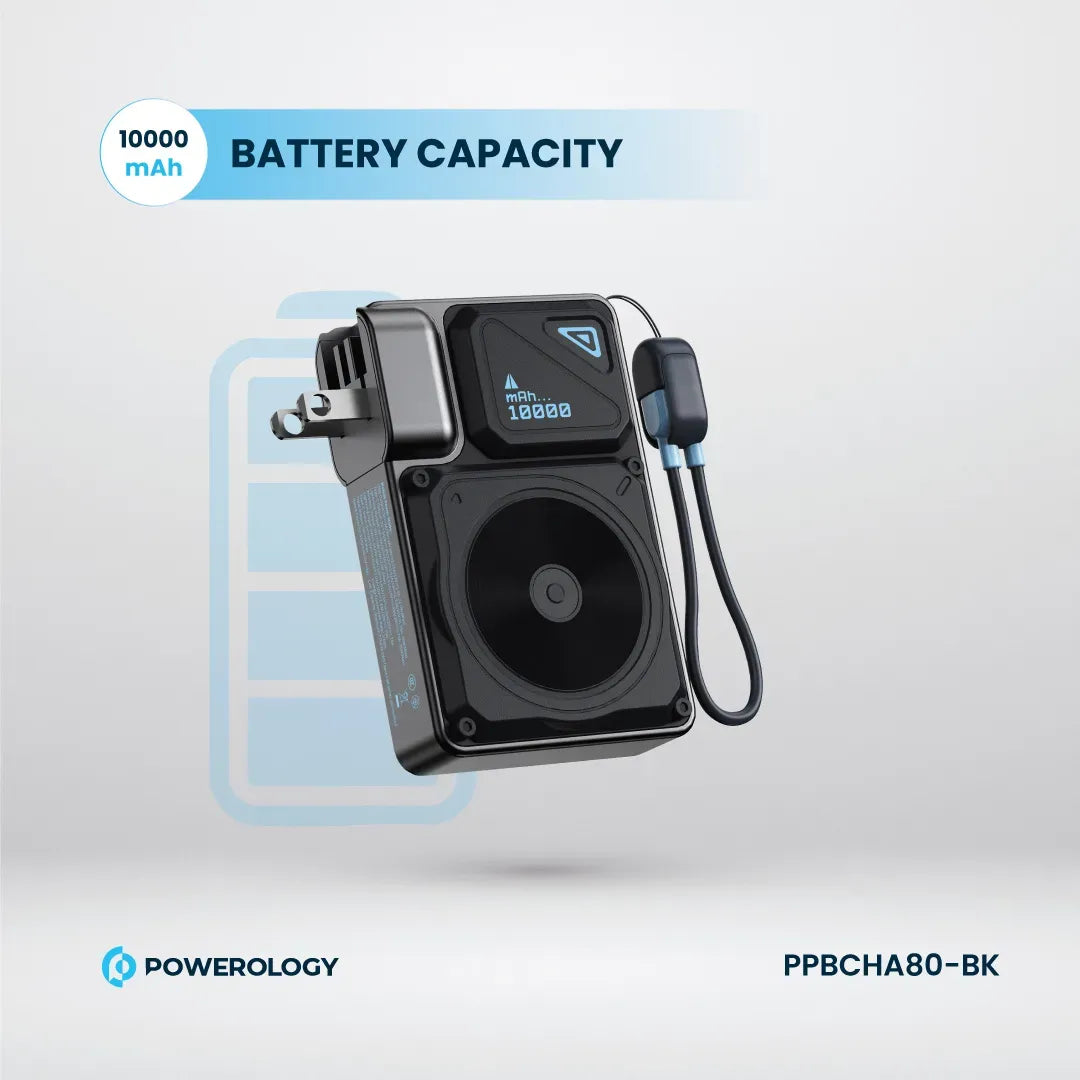 Powerology 10000 m Ah Wall Charger MagSafe Power Bank - black – image 7