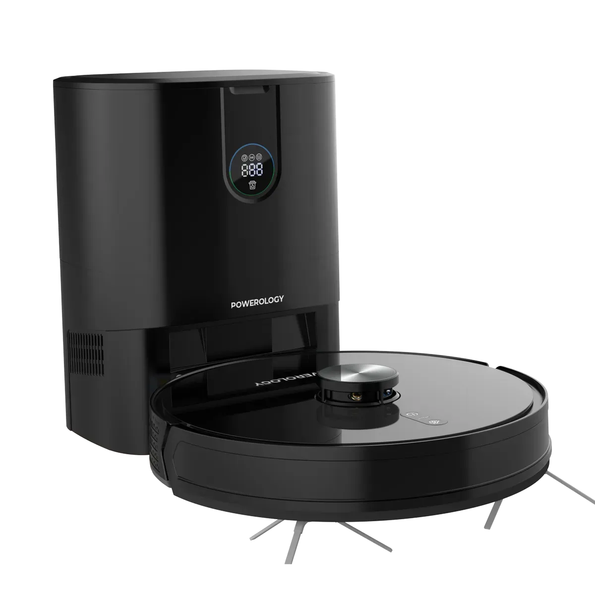 Powerology Smart Station Robot Vacuum Mop Black – image 12