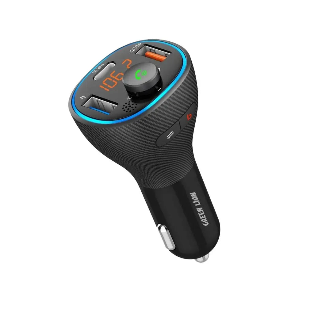Green Lion Wireless Hands Free Car Kit with Built in Fm Transmitter Qc3 0 PD 20w 38w – image 11