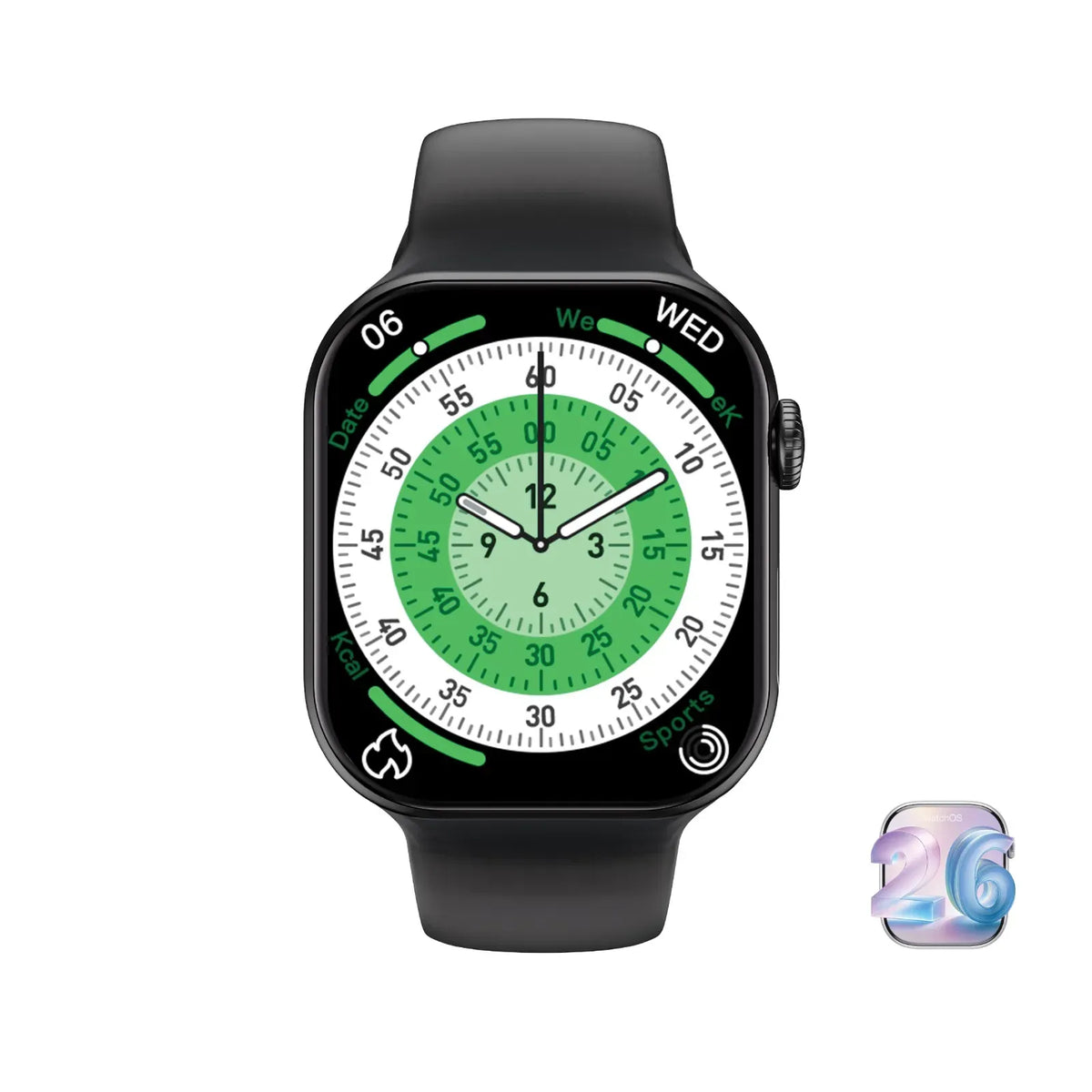 Green Lion Communicate 42 Smart Watch-42 mm - Black