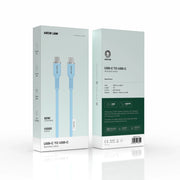 Green Lion USB-CTOUSB-C Silicone Cable - Blue