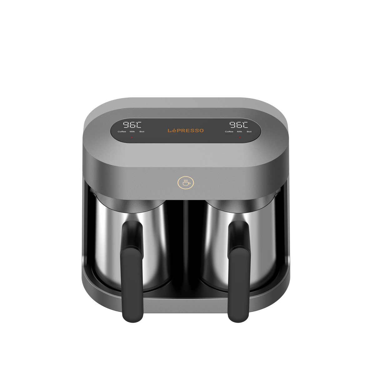LePresso Cezvara Dual Cup Turkish Coffee Maker Gray – image 6