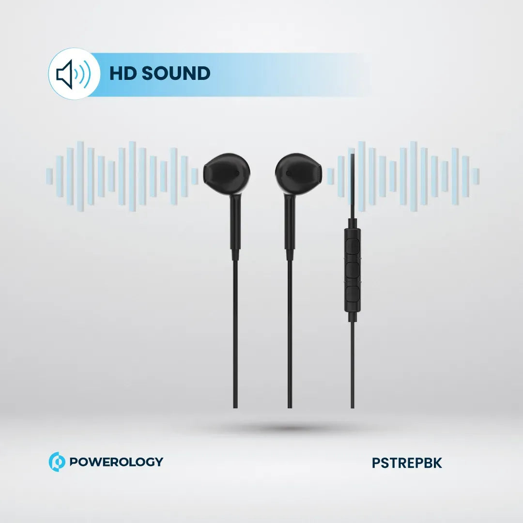 Powerology Type-CConnector Stereo Earphone(1.2 m/4 ft) - Black – image 10