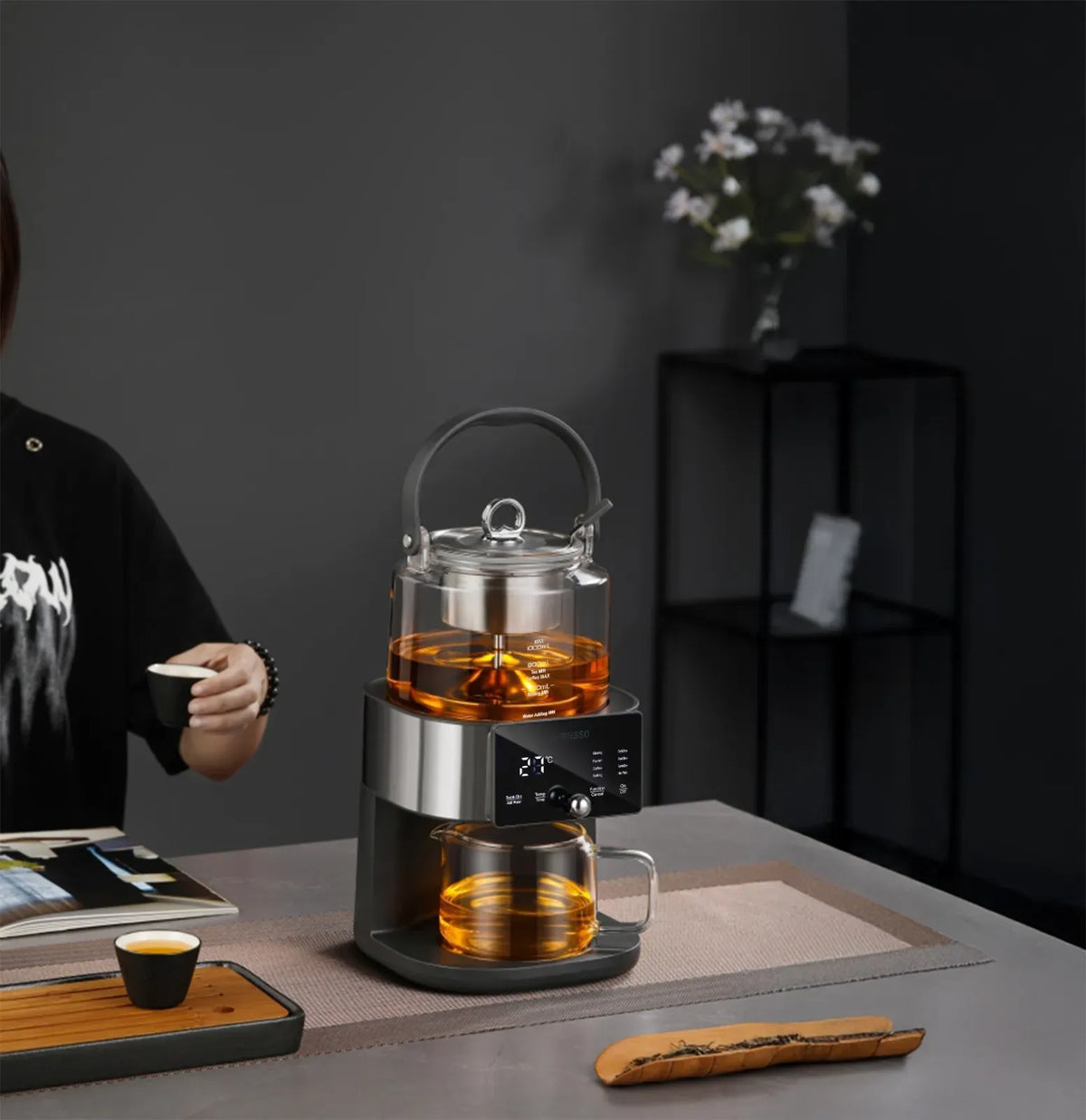 LePresso Brewfinity Tea and Coffee Brewer with Digital Display Black – image 4