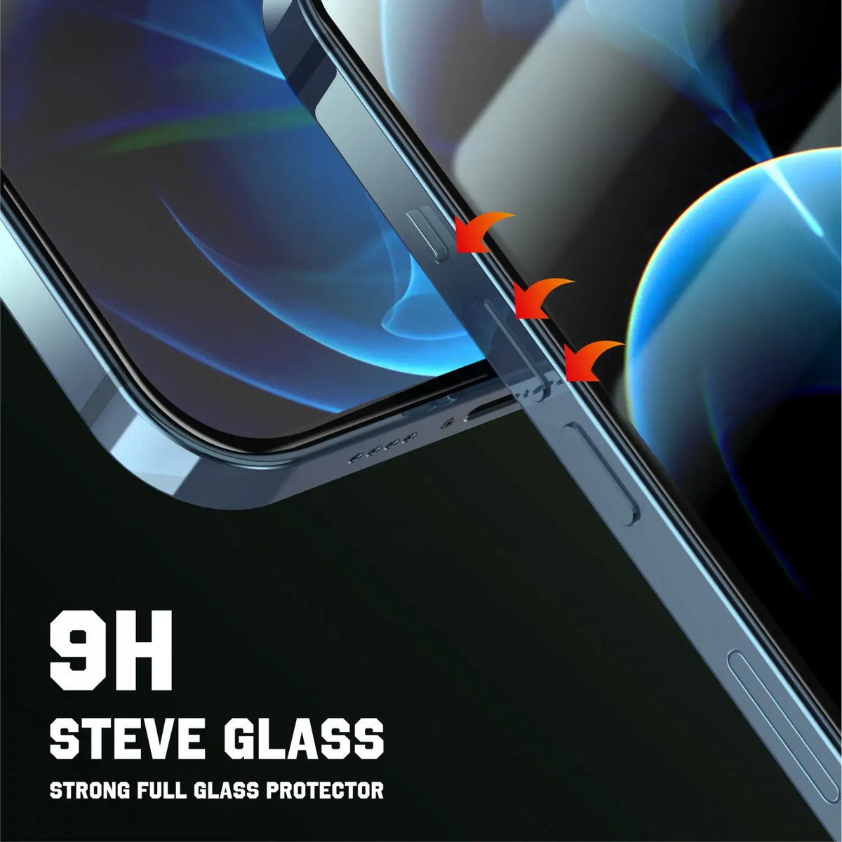 Green Lion 9 HSteve HD Screen Protector - Black Edge/Clear – image 5