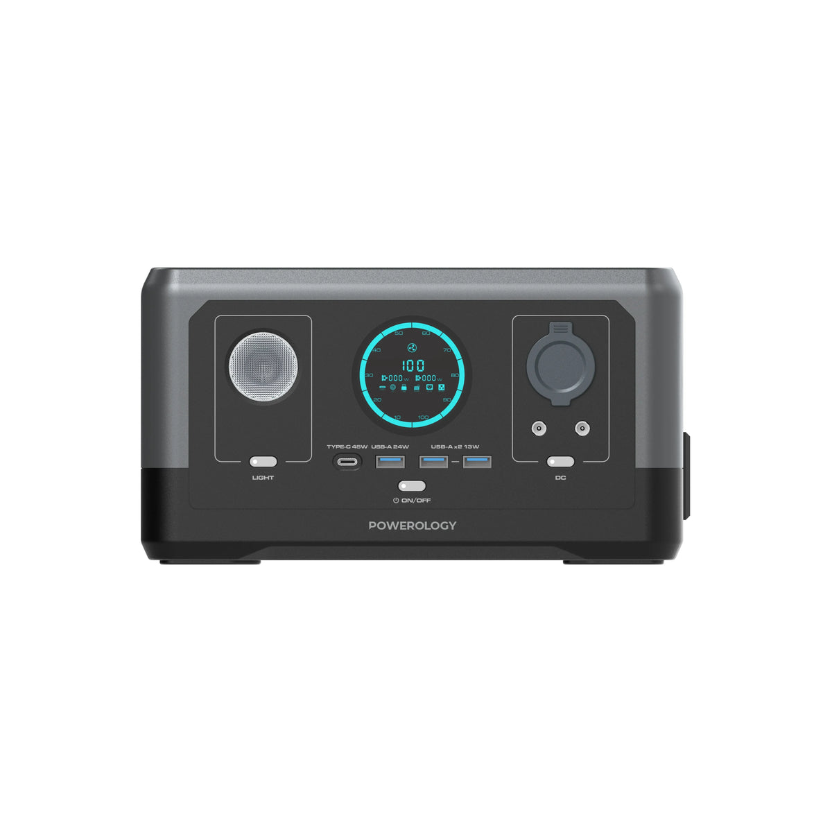 Powerology Portable Power Generator Fast Charging 76800mAh 300w Black – image 1