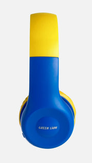 Green Lion GK-100 Kids Wireless Headphone - Blue/Yellow