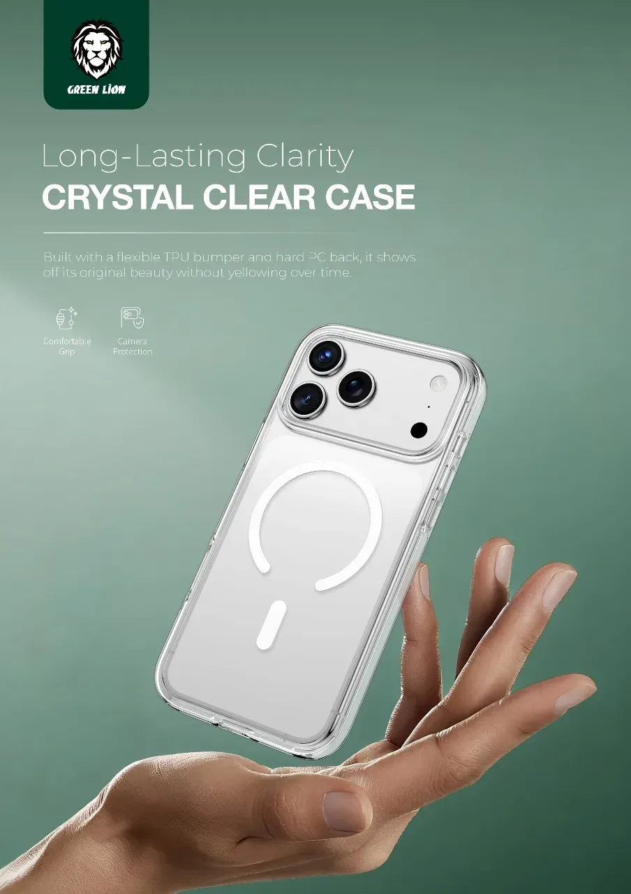 Green Lion Ultra Clear MagSafe Case for Iphone 17 Pro Clear – image 6