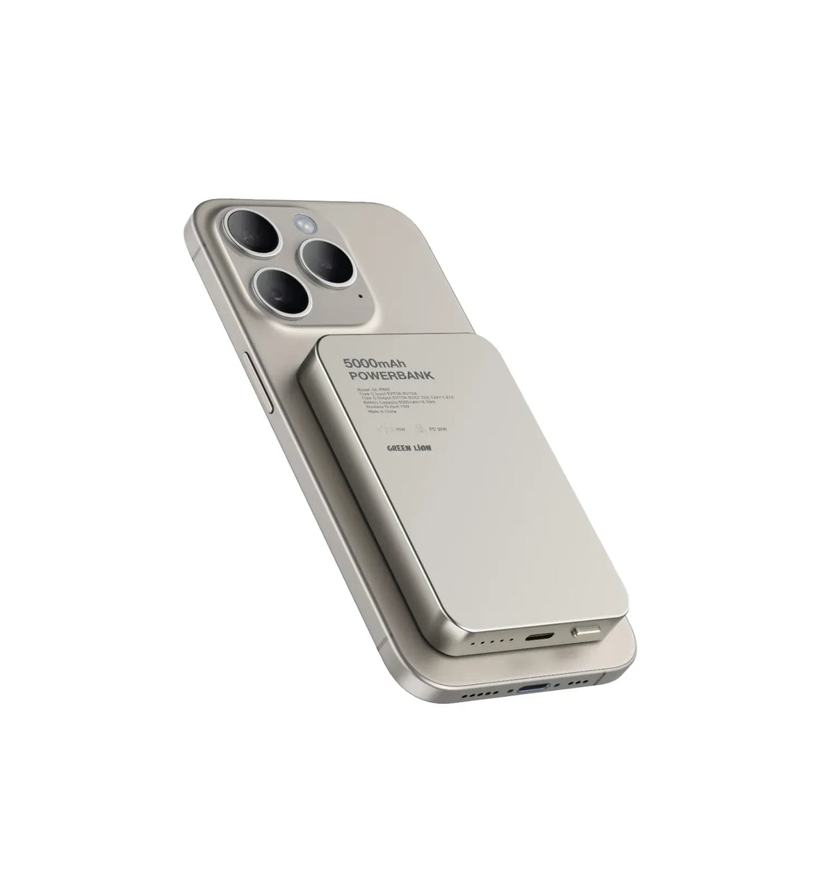 Green Lion GL-MAG 5 5000 m Ah Power Bank PD 20 W - Titanium