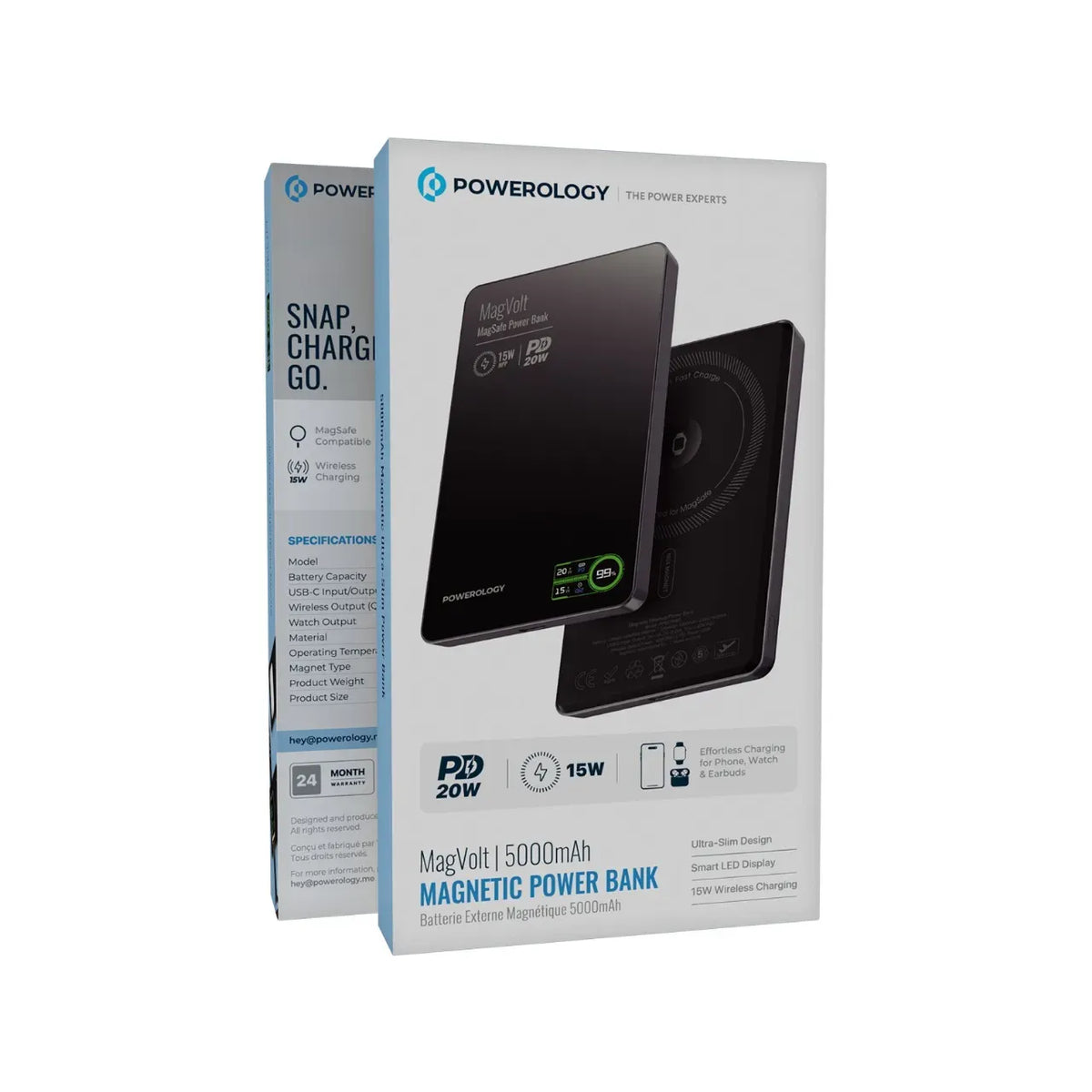 Powerology Mag Volt 5000 m Ah Magnetic Power Bank - Black – image 5