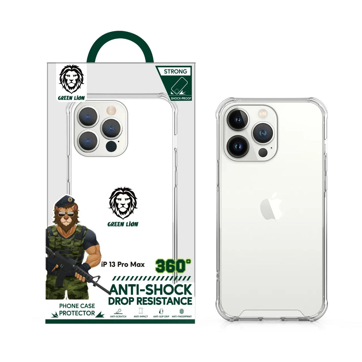 Green Lion Crystal Clear Case – image 2