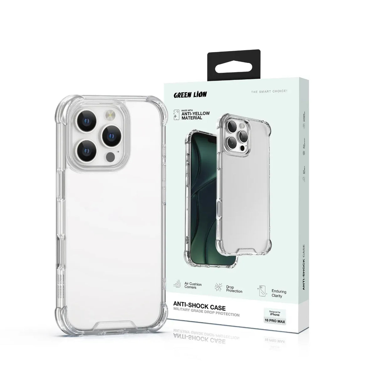 Green Lion Anti-Shock Case - Clear – image 8