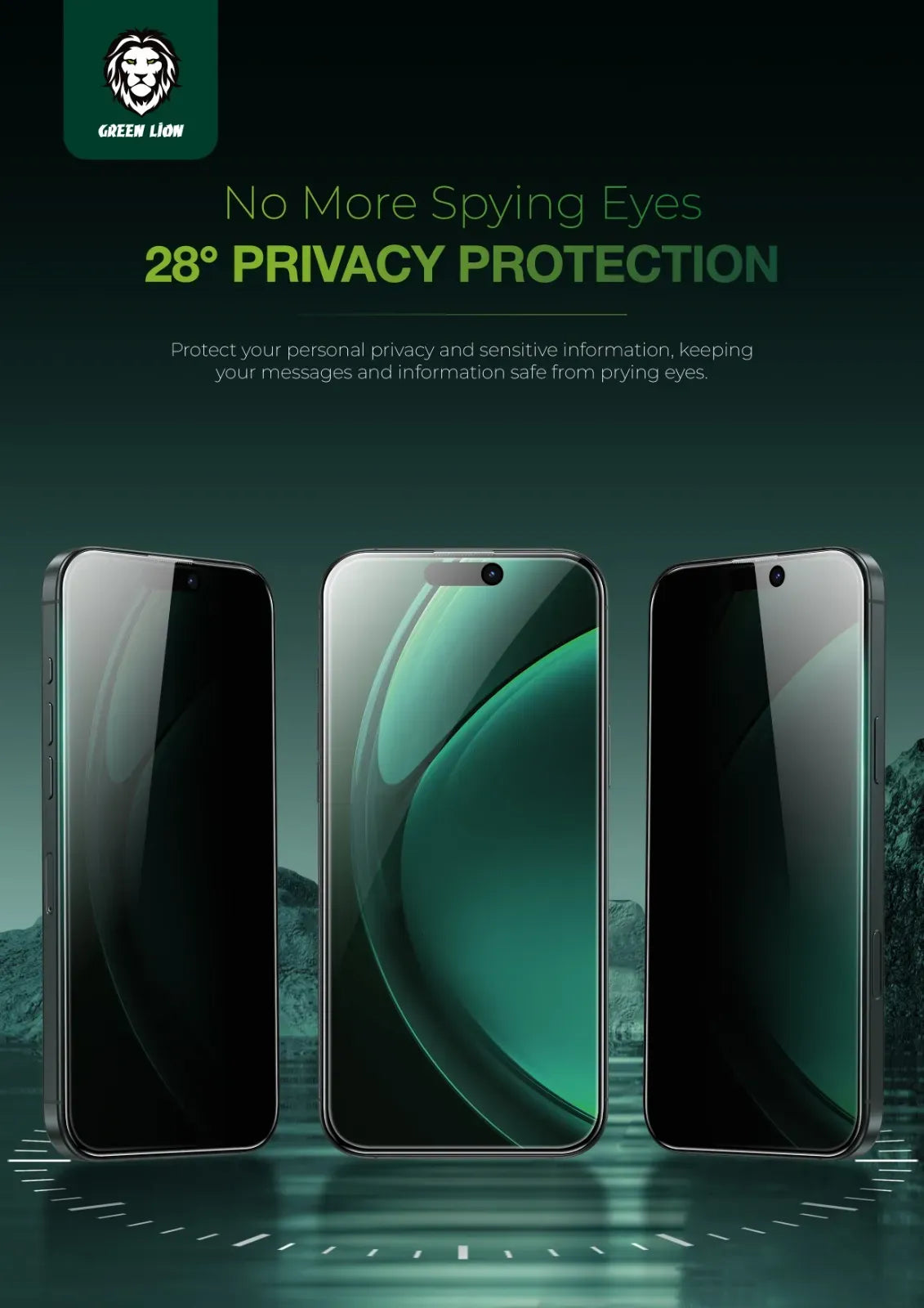 Green Lion Diego Pet Privacy Screen Protector - Black Edge/Privacy – image 11