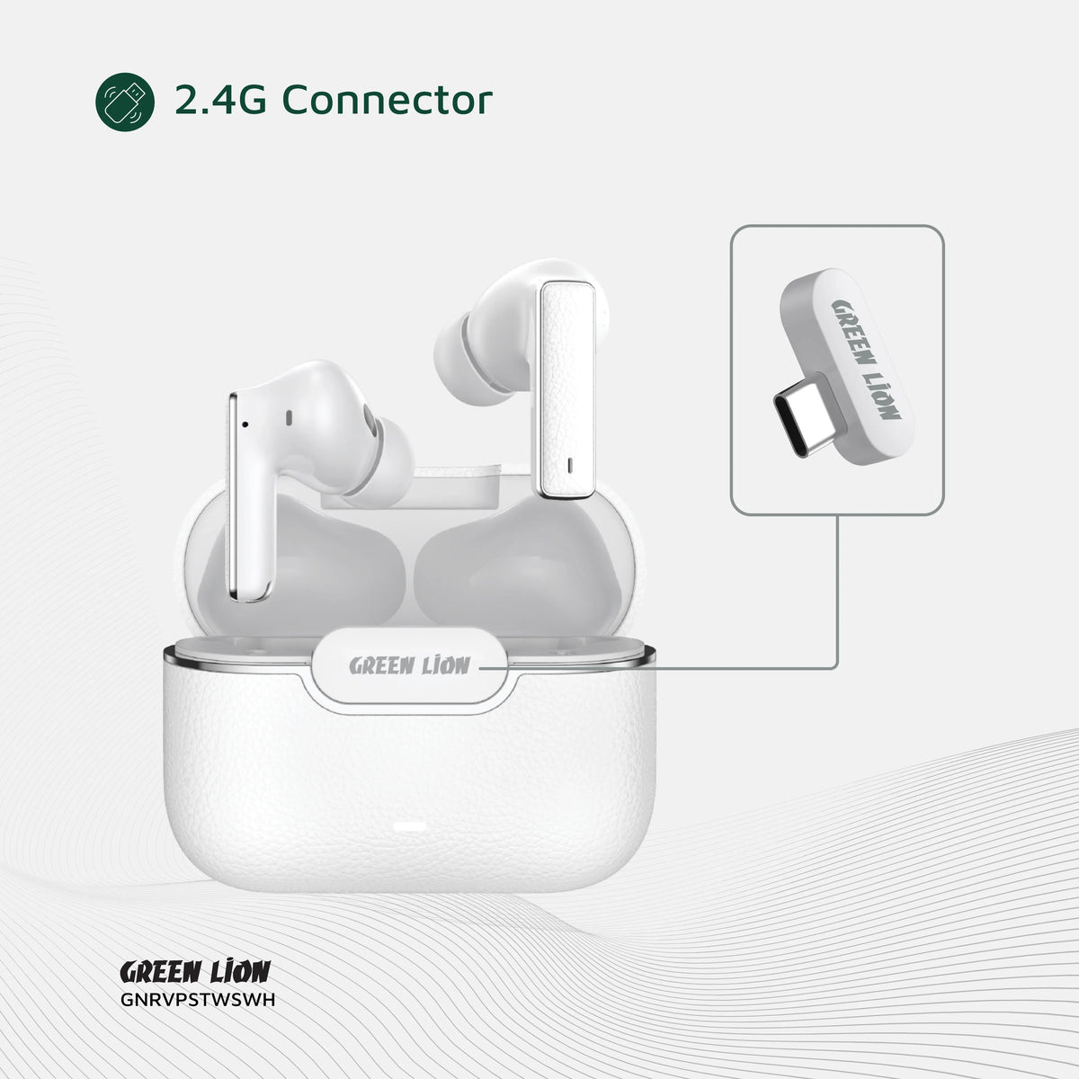 Green Lion River Plus True Wireless Earbuds - White – image 6
