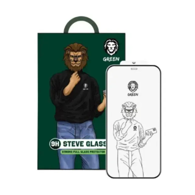 Green Lion 9 HSteve HD Screen Protector - Black Edge/Clear – image 6