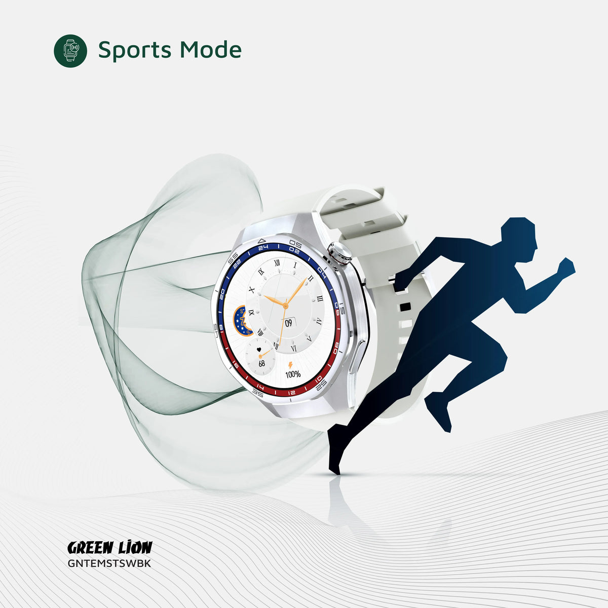 Green Lion Tech Master Smart Watch - Silver – image 14