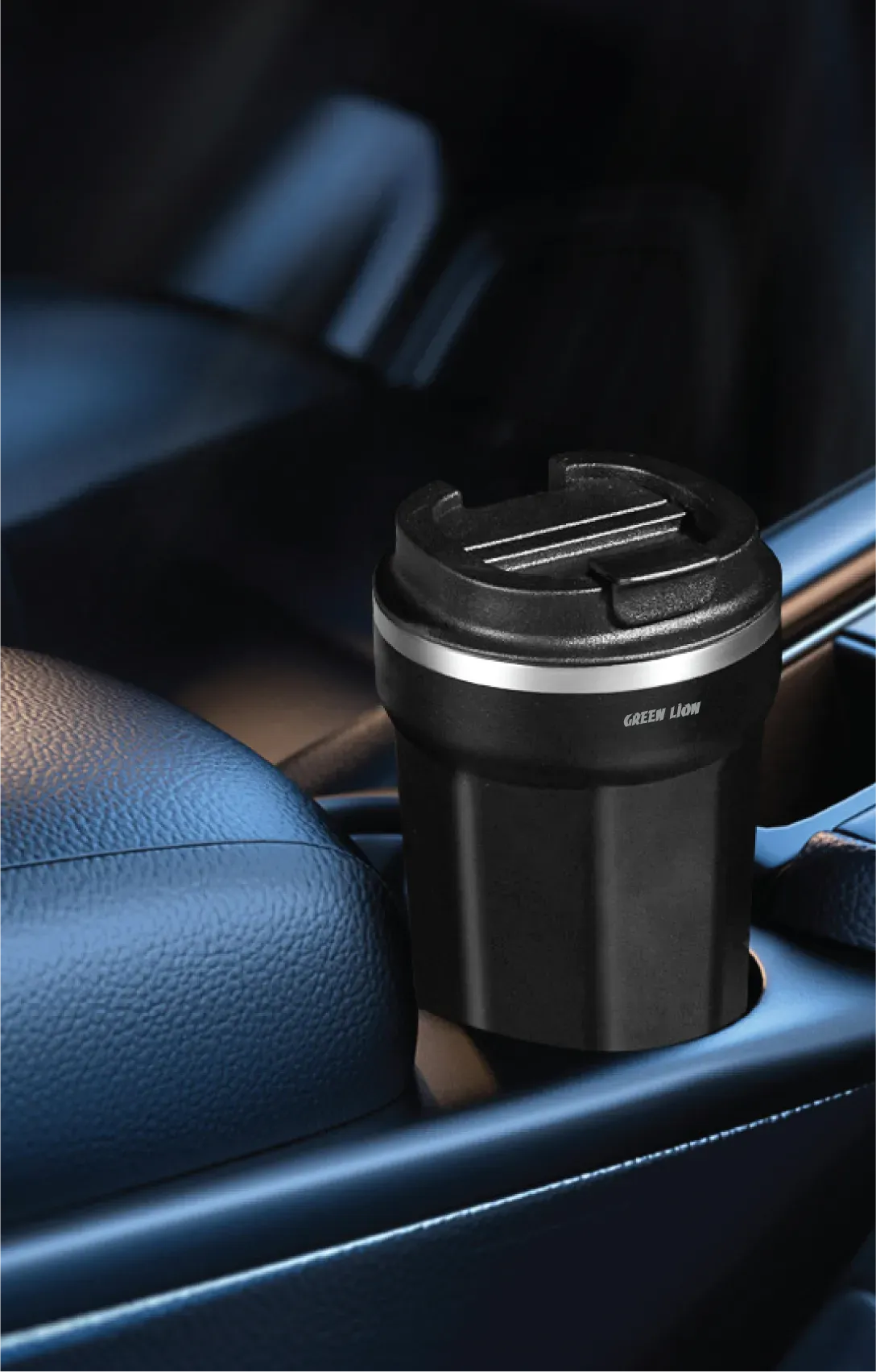 Green Lion Vacuum Mug 380 ml - Black – image 2