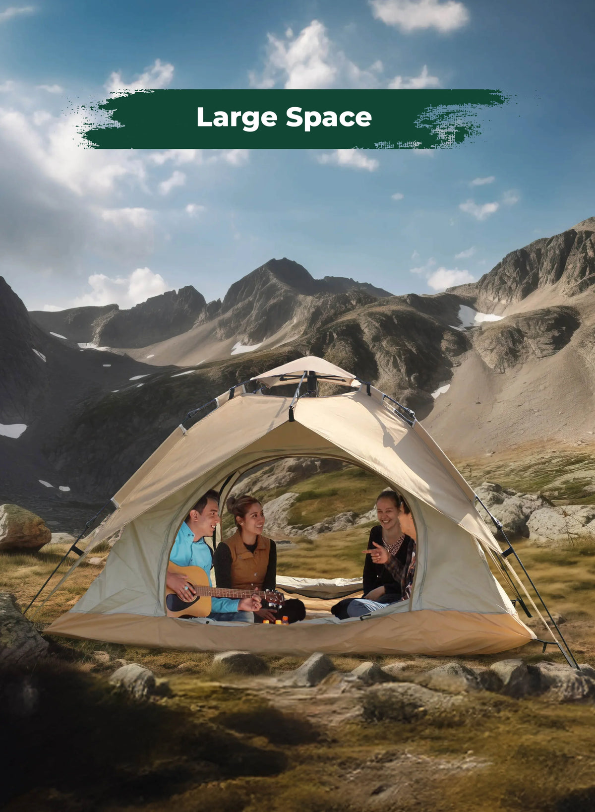 Green Lion Gt 4 Ultimate Camping Tent Biege – image 6