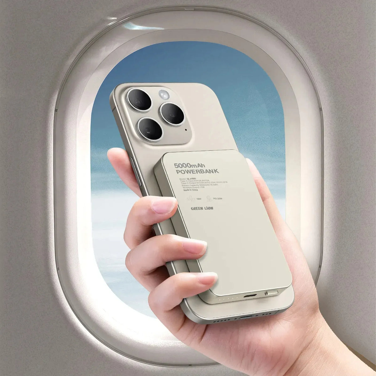 Green Lion GL-MAG 5 5000 m Ah Power Bank PD 20 W - Titanium – image 9