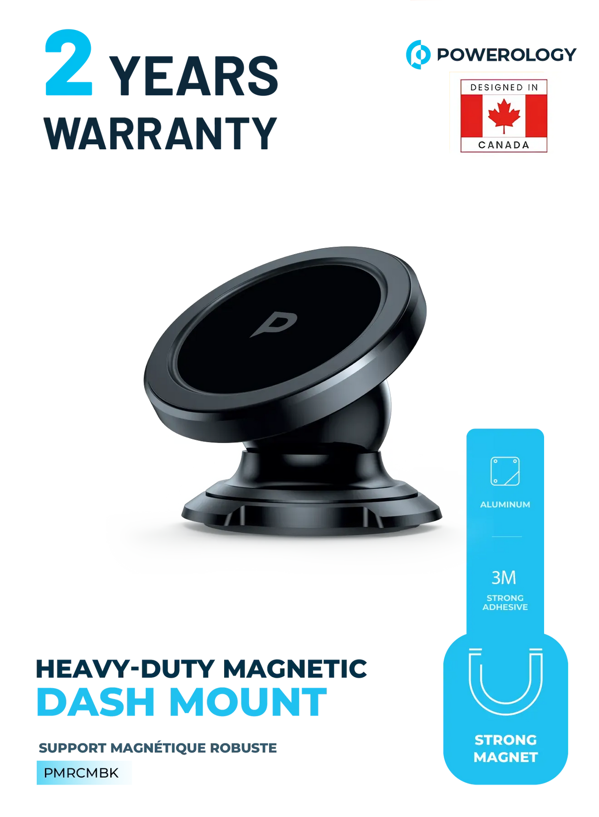 Powerology Heavy-Duty Magnetic Dash Mount - Black – image 11
