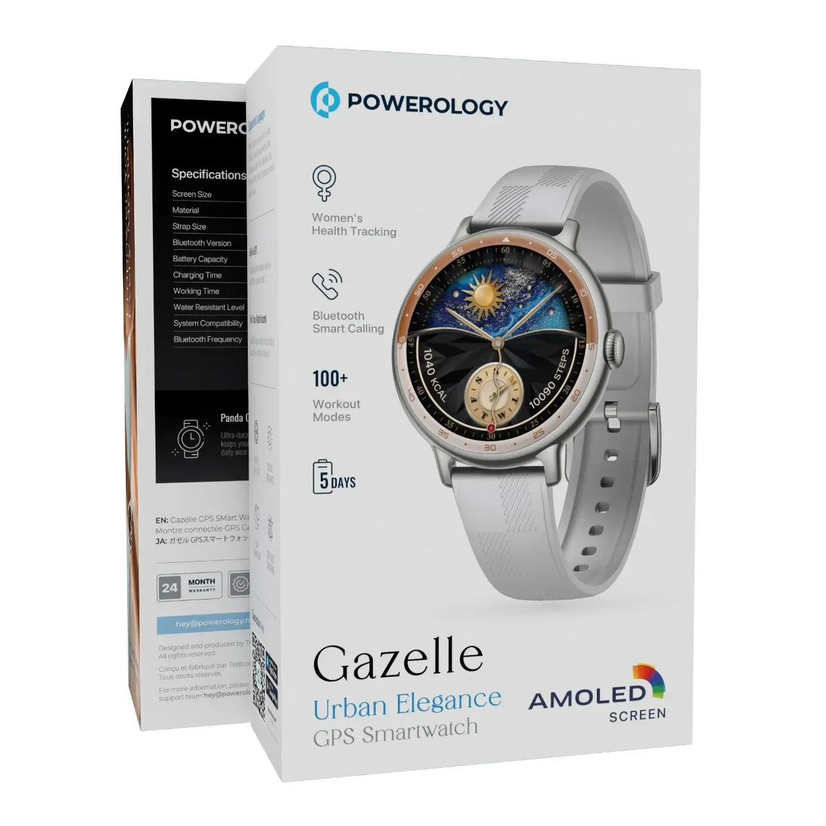 Powerology Gazelle Urban Elegance GPS Smartwatch - Grey – image 3
