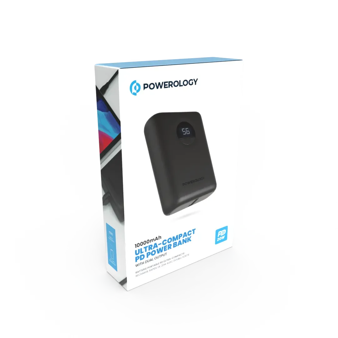 C Powerology Ultra Compact Power Bank 10000mAh PD 20w C to C 60w – image 13