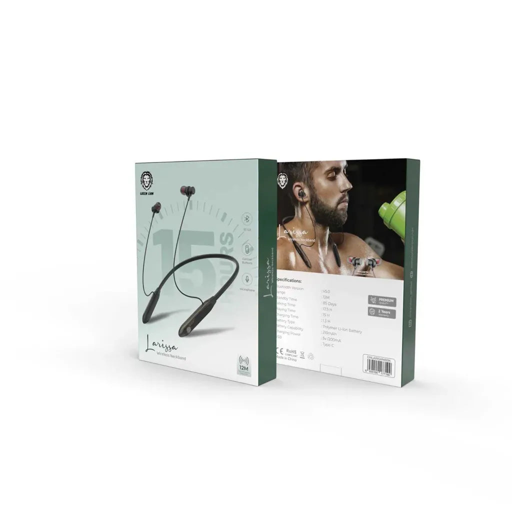 Green Lion Larissa Wireless Neckband - Black – image 2