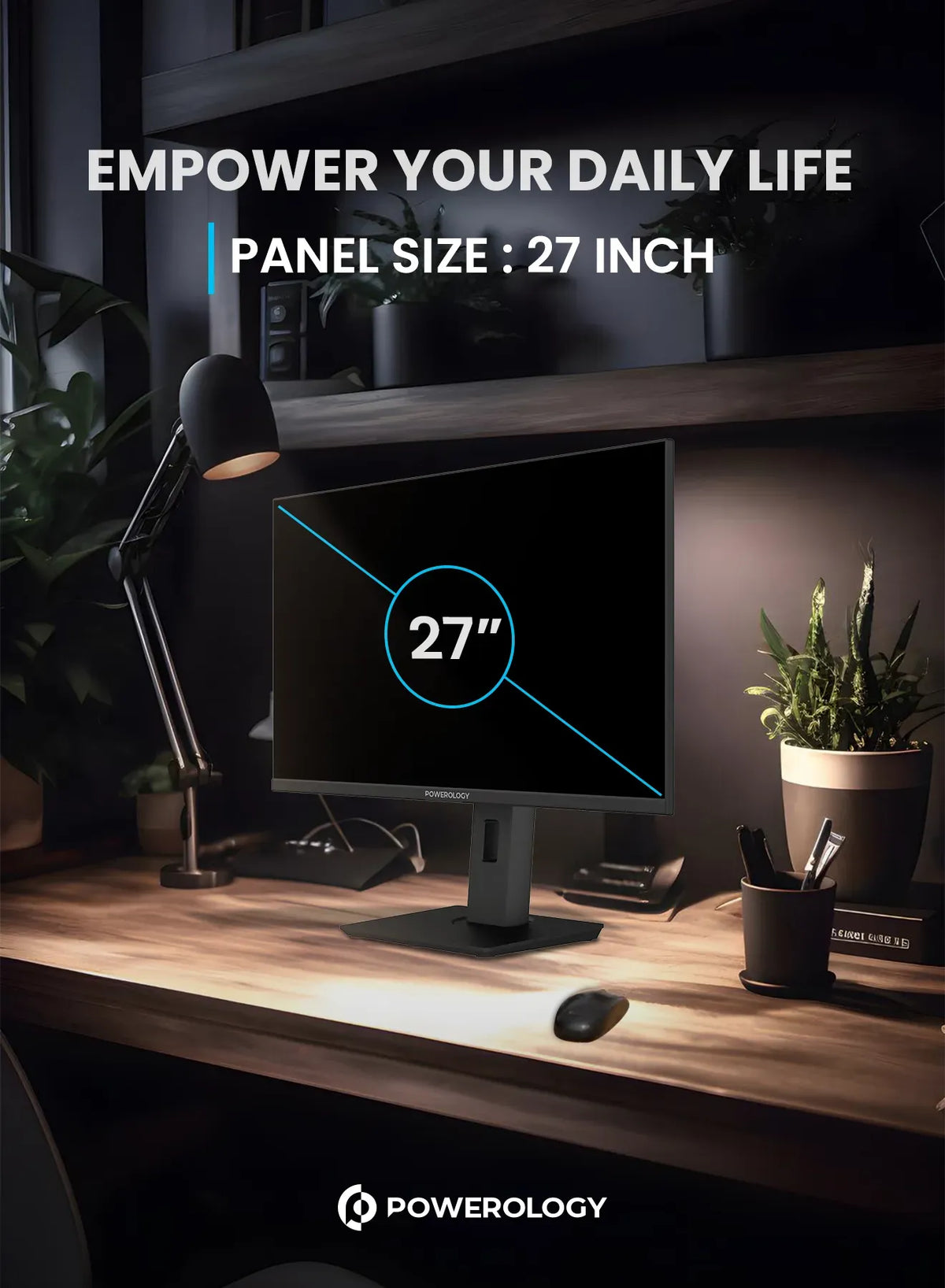 Powerology 27 4k Office Monitor with Rgb Light Black – image 14