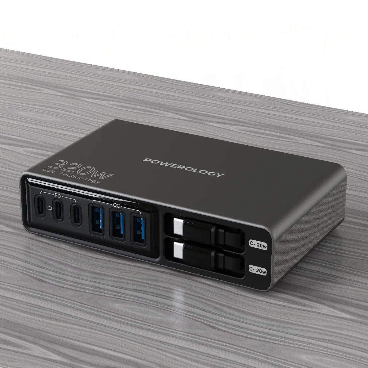 Powerology Univo Charging Station PD 100w Black – image 3