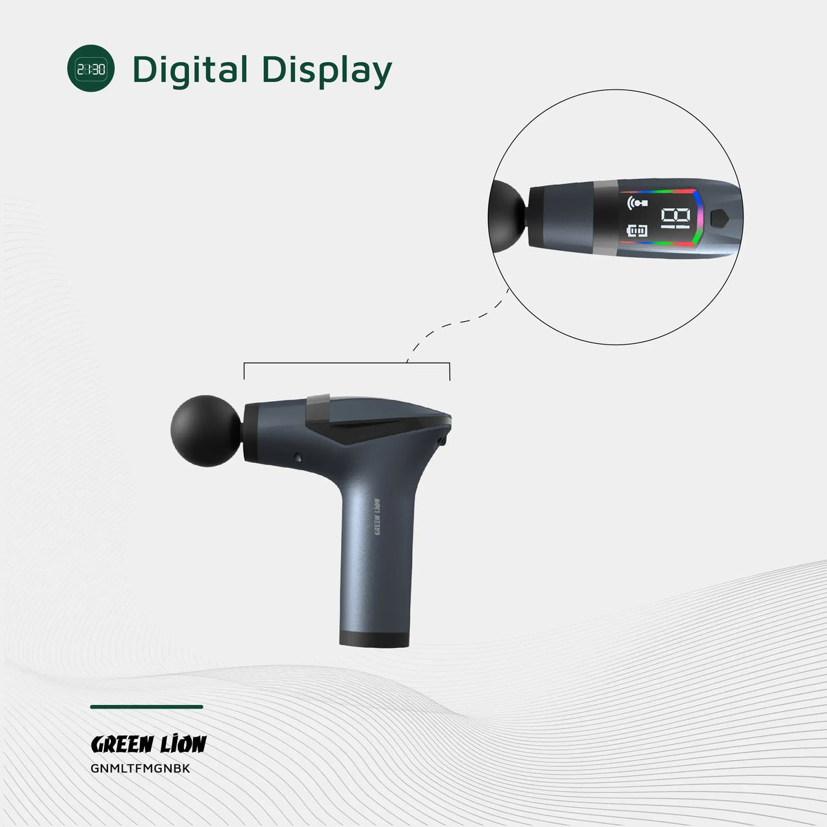 Green Lion Multifunctional Massage Gun GMG-05 - Black – image 18