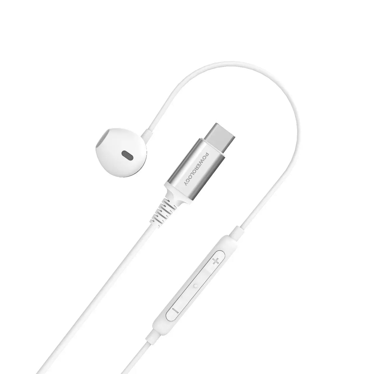 Powerology Type C Mono Earphone White – image 5
