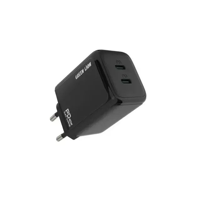 Green Lion 40w Dual PD Wall Charger Black – image 2