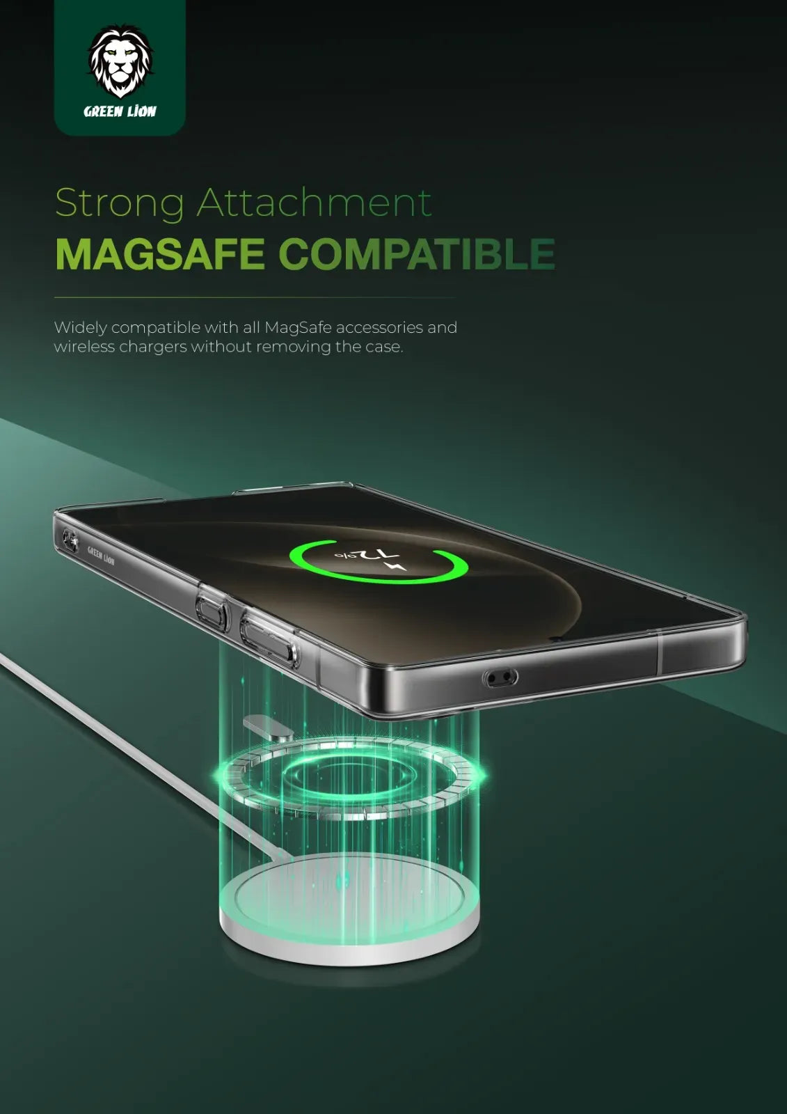 Green Lion MagSafe Delgado Case S25 Ultra Clear – image 10