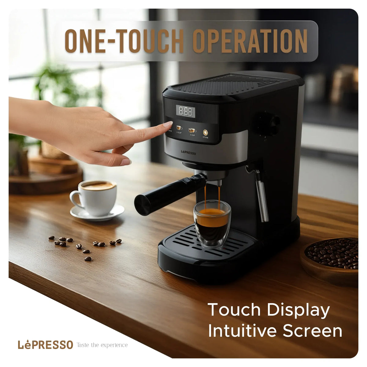 LePresso Suprema Espresso Machine Black – image 15