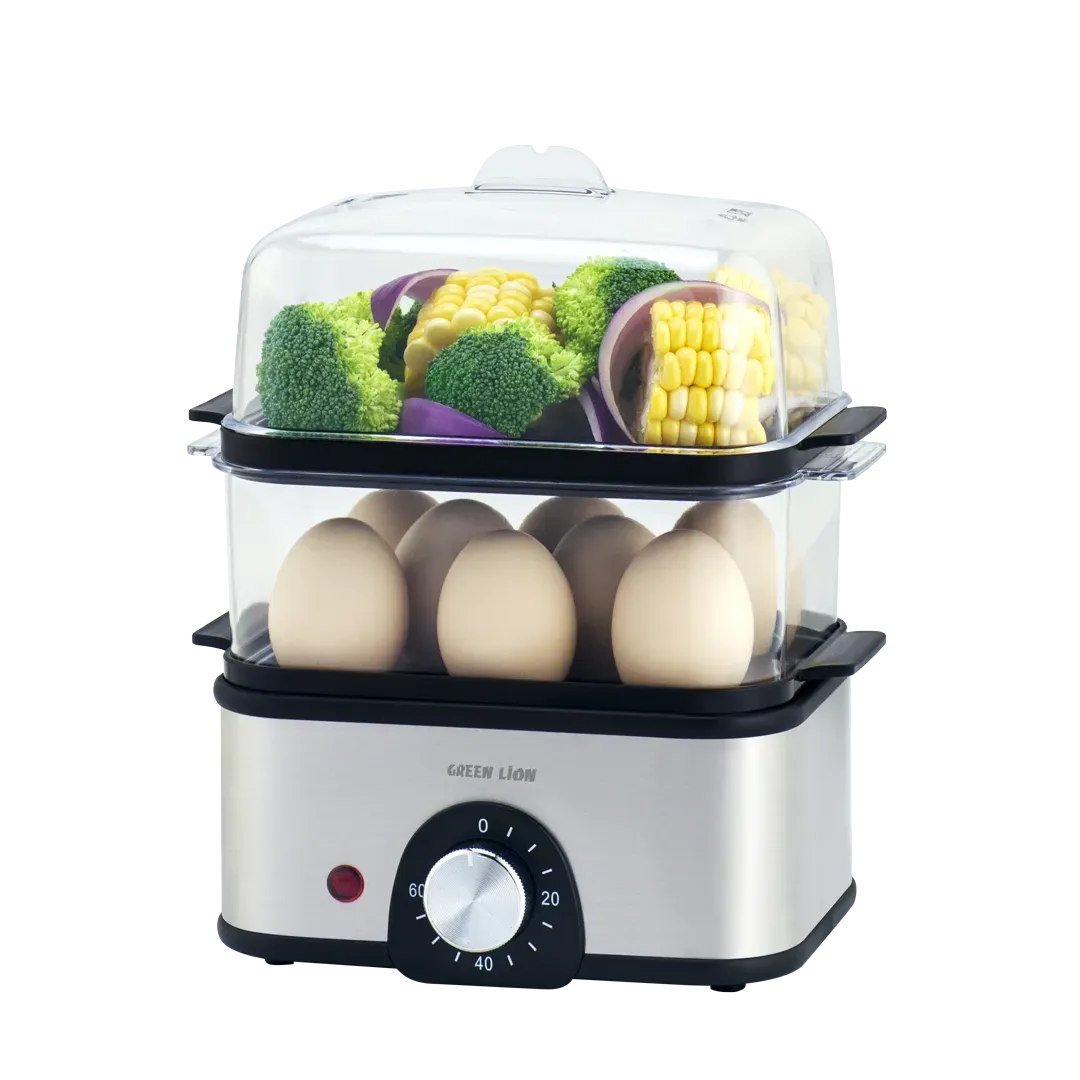Green Lion 3-Tier Egg Cooker 500 W - Gray – image 5