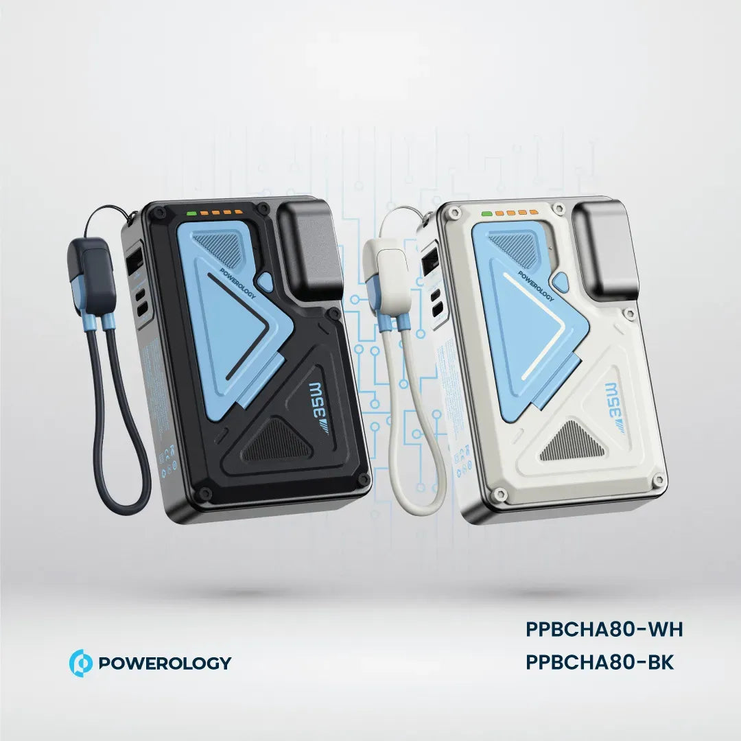 Powerology 10000 m Ah Wall Charger MagSafe Power Bank - white – image 7