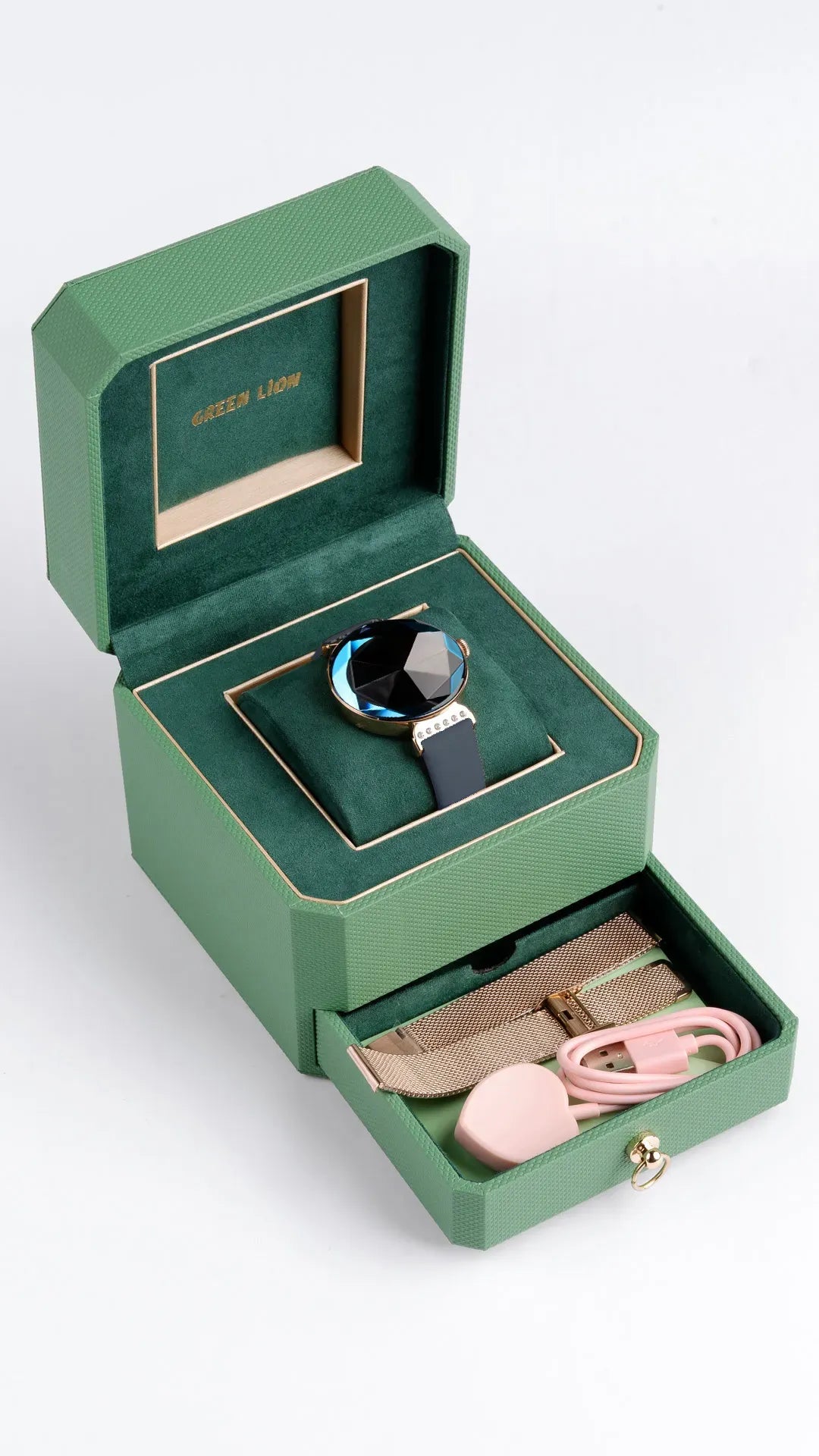Green Lion Swarovski Smart Watch - Blue – image 3