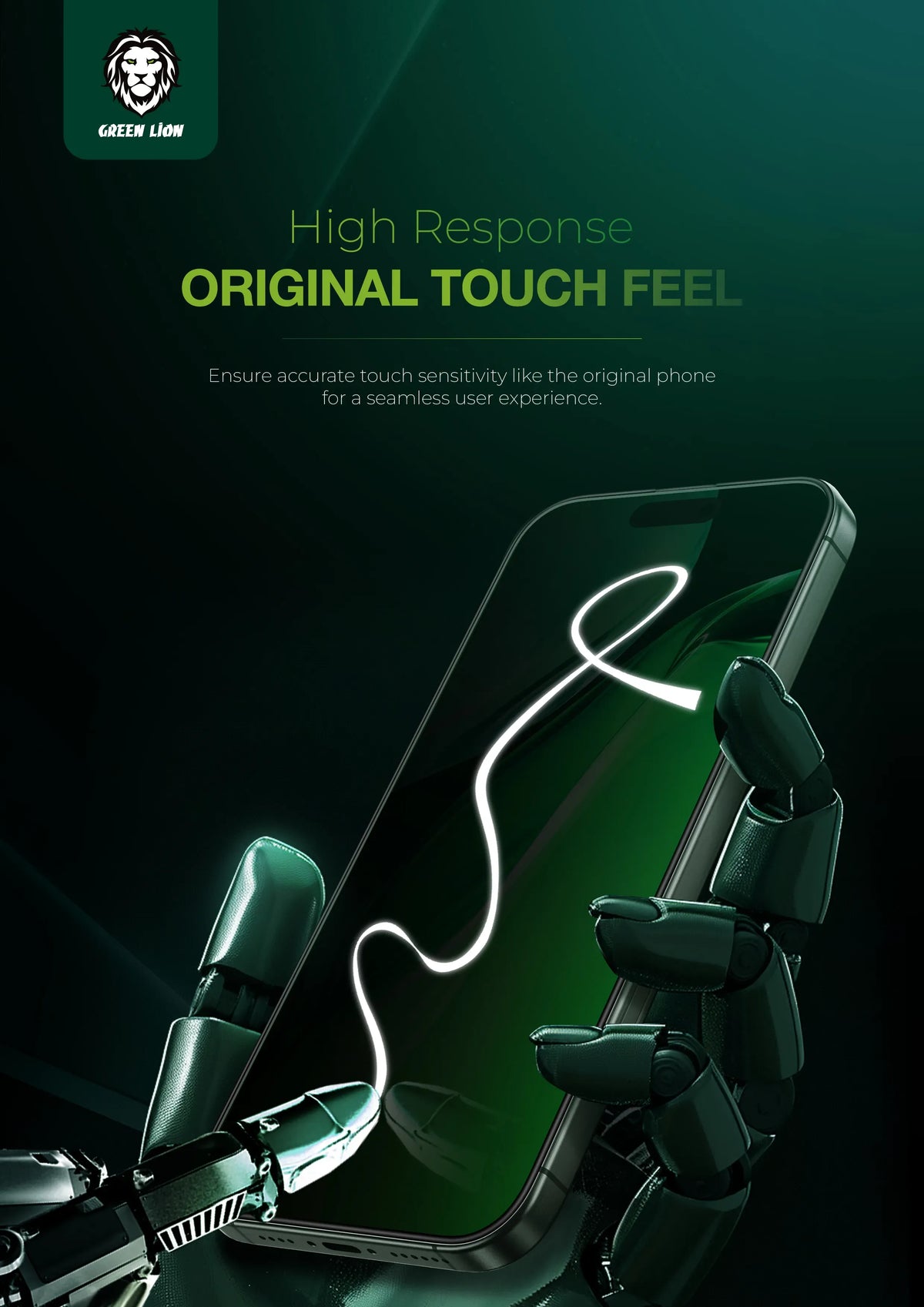 Green Lion 3 DSilicone Plus Screen Protector - Clear – image 7