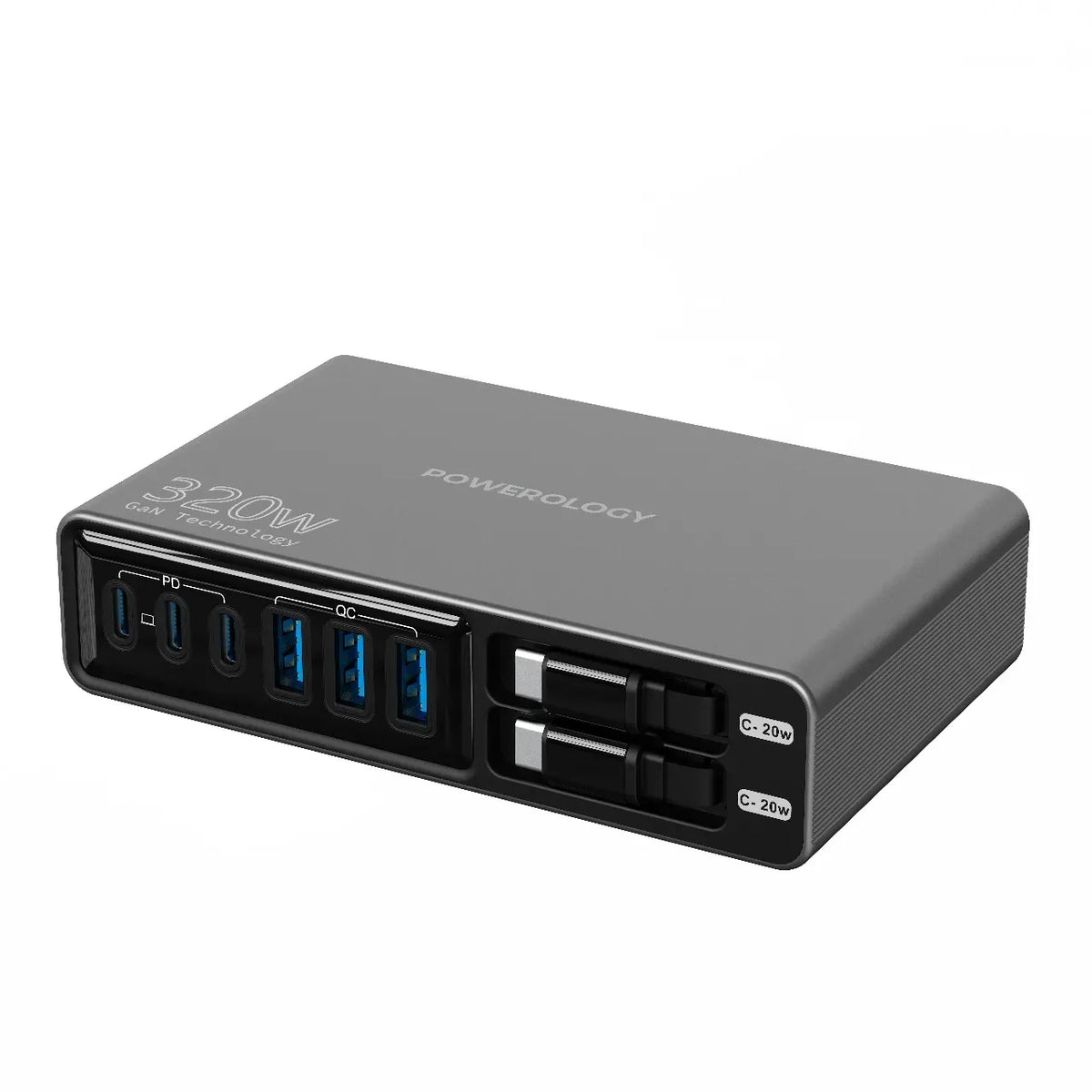 Powerology Univo Charging Station PD 100w Black – image 7